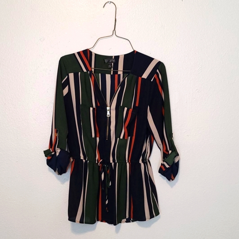 Stripped formal top